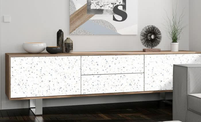 Dekor Terrazzo  Interprint z nagrodą "Diament Meblarstwa 2018"