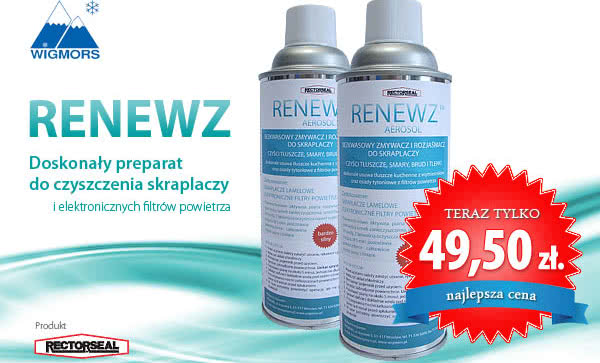 Aerozol do czyszczenia skraplaczy Renewz - teraz za 45 zł.!