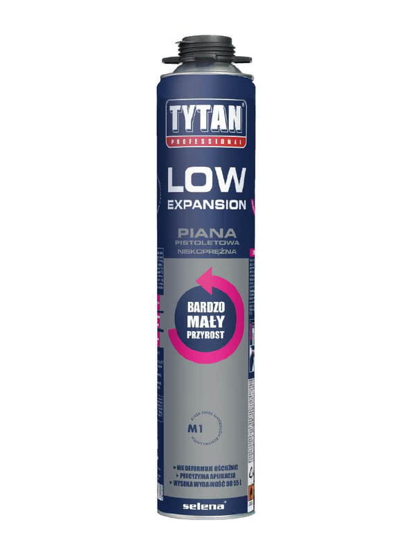 Niskoprężna piana pistoletowa Tytan Professional LOW EXPANSION